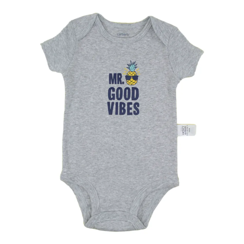 2 Pc T-Shirt And Bodysuit Set - Good Vibes