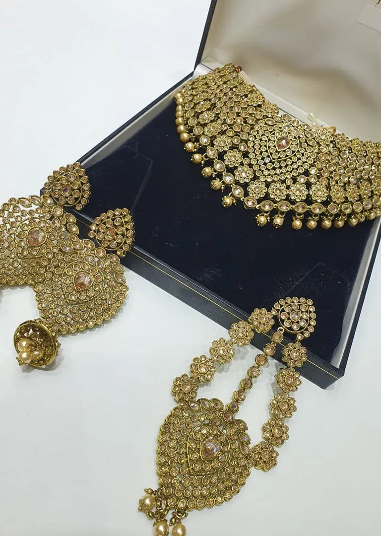 4640 Necklace Set Gold