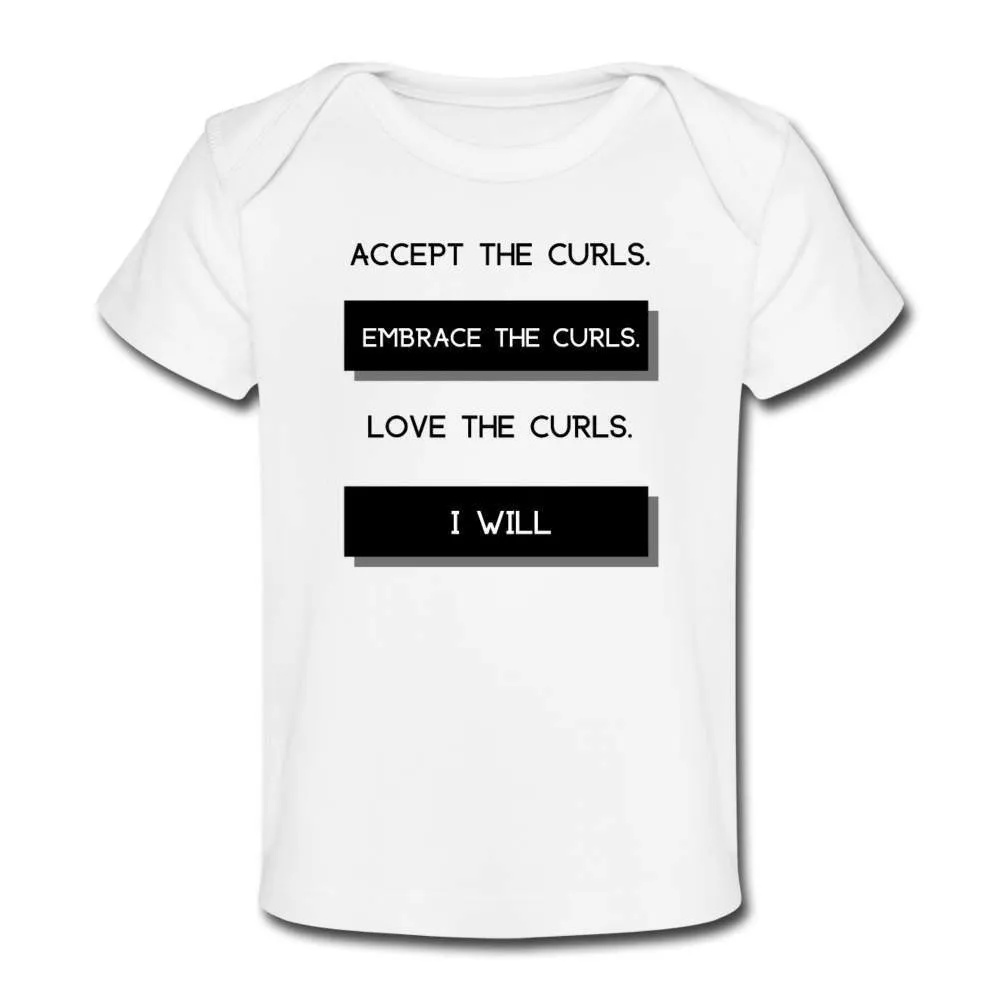 Accept The Curls Organic Girl T shirt