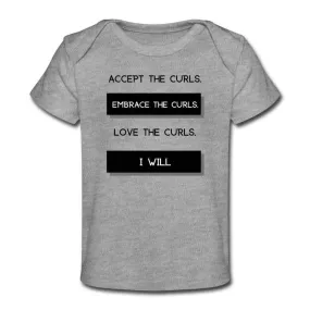 Accept The Curls Organic Girl T shirt