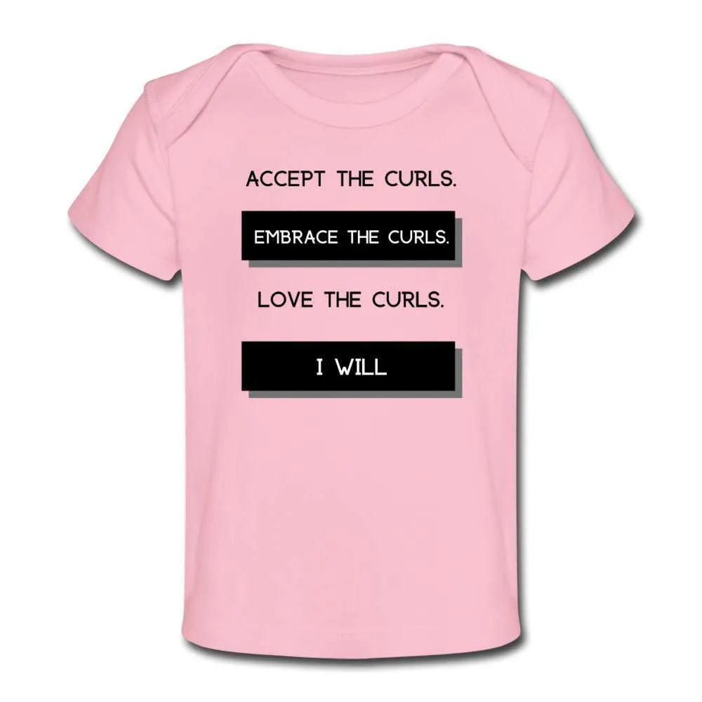 Accept The Curls Organic Girl T shirt