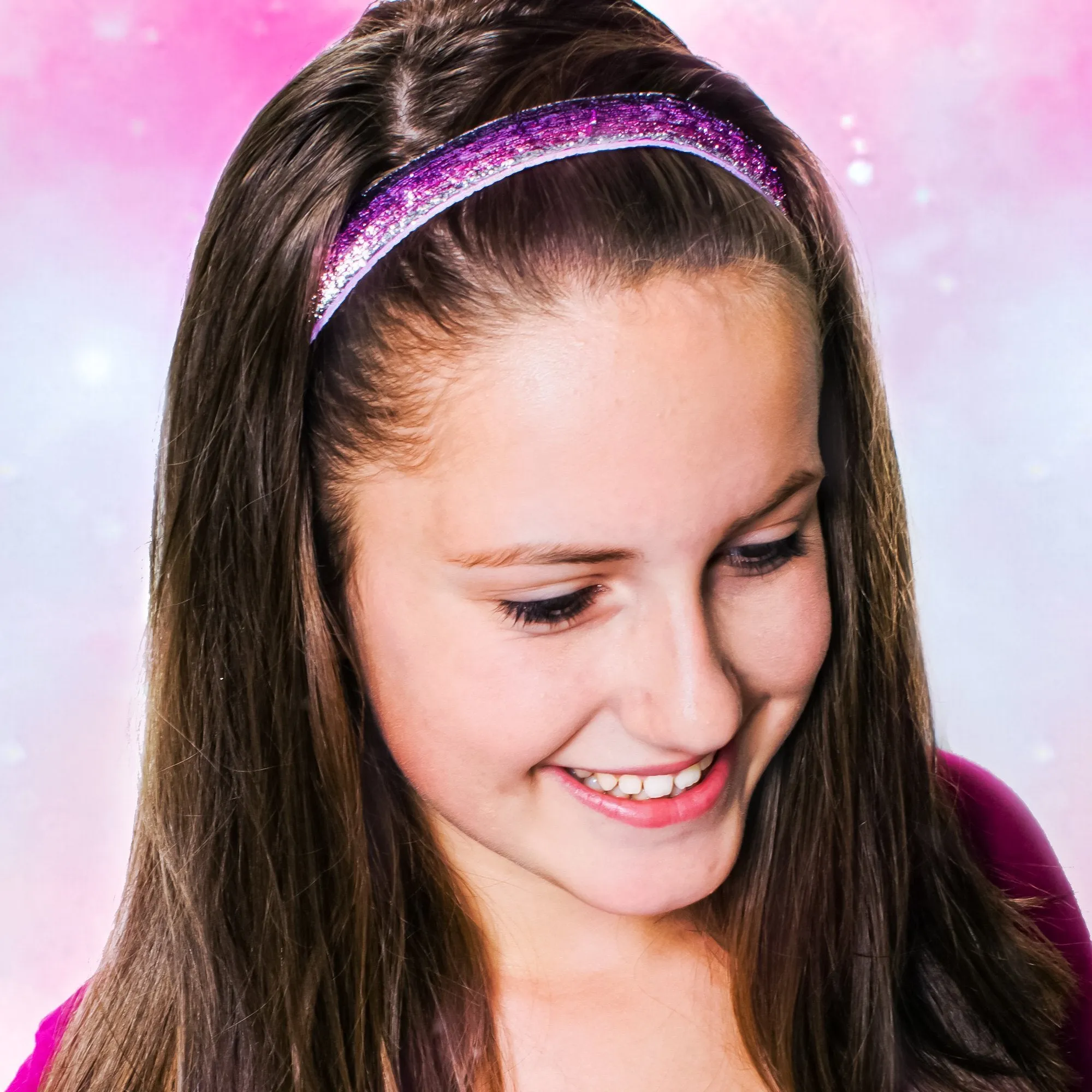 Adjustable No Slip Glitter Headband