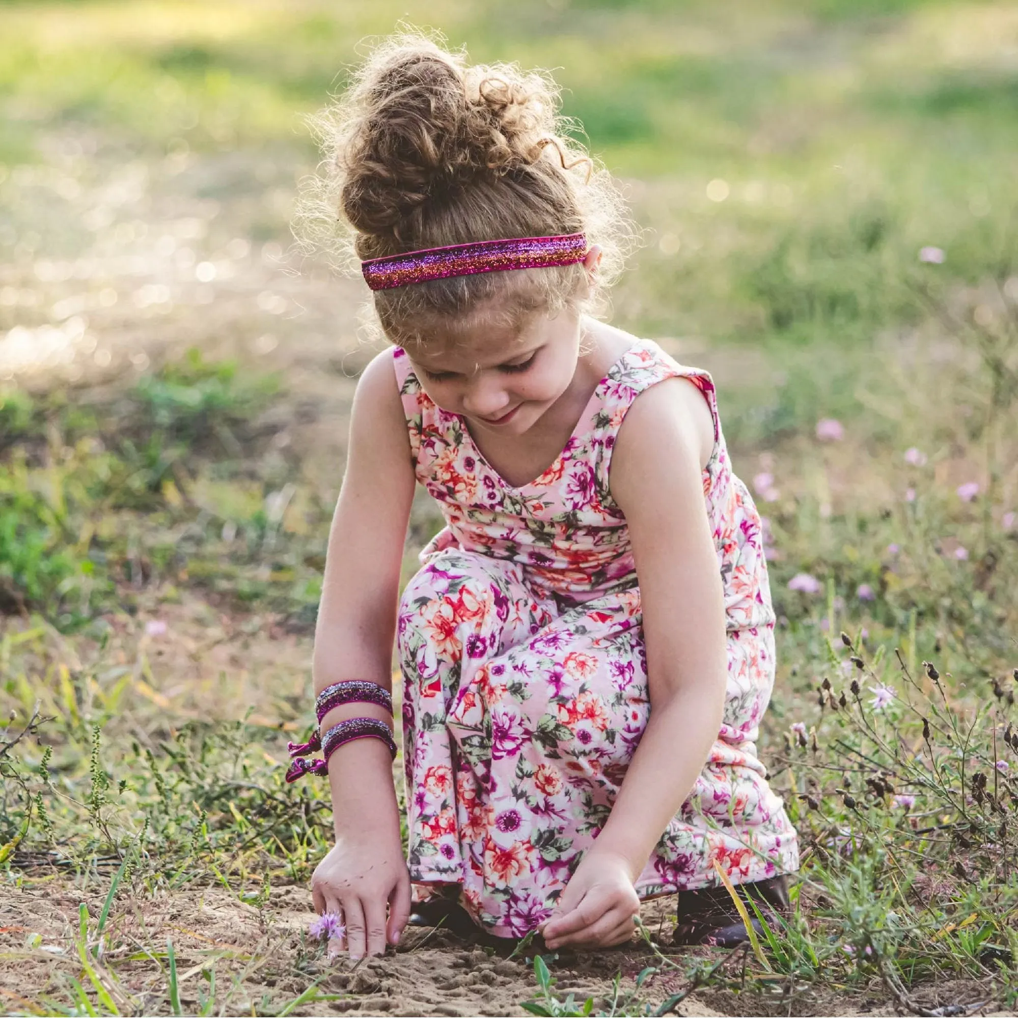 Adjustable No Slip Glitter Headband