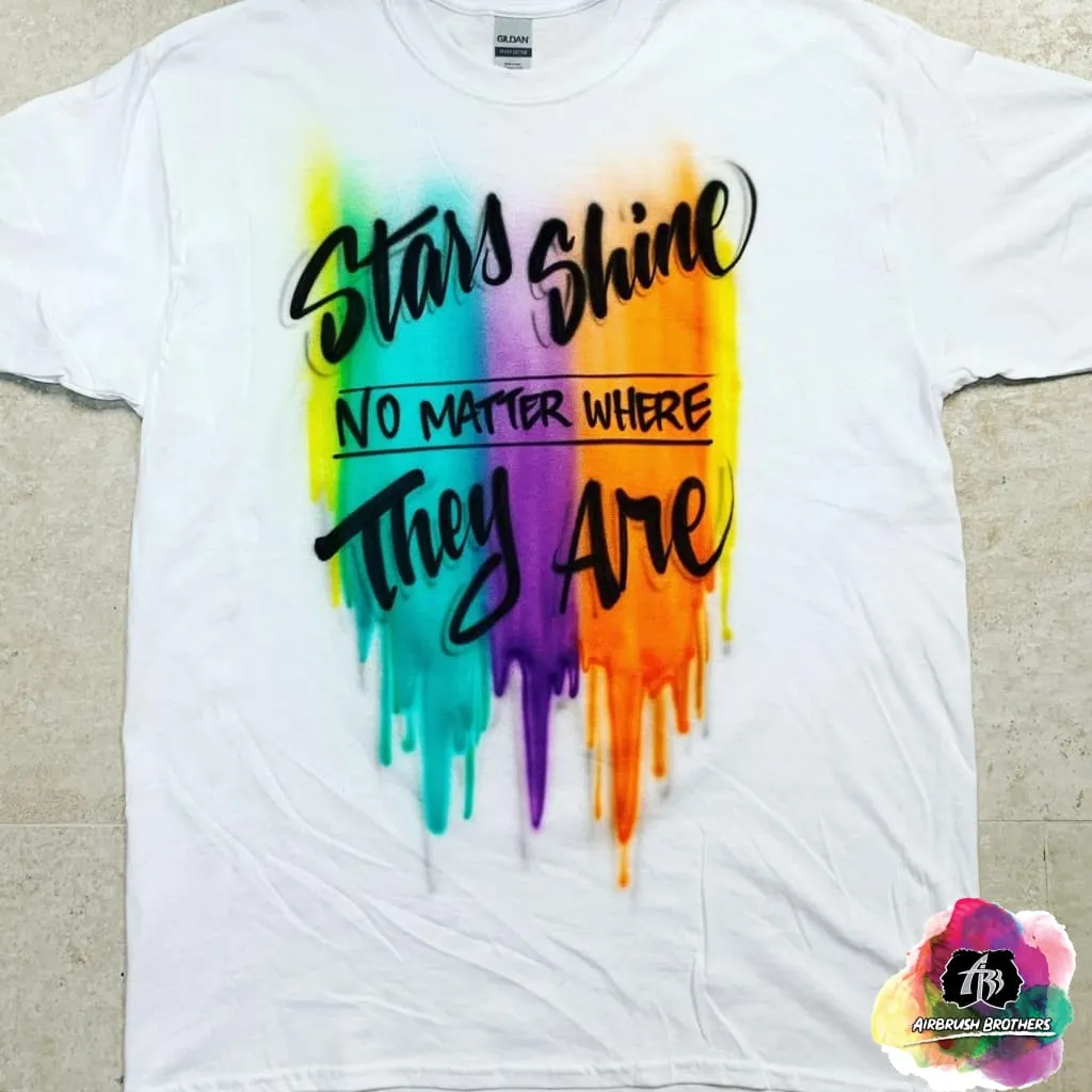 Airbrush Paint Dripping Shirt Design