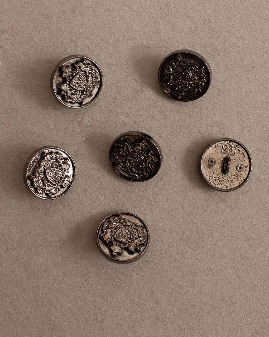 Antique Metal Casting Button ( Set Of 4 )