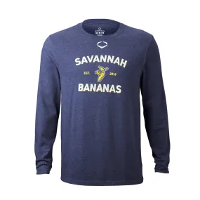 Bananas EvoShield Long Sleeve Tee - Heathered Navy