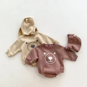 Bear romper and hat set