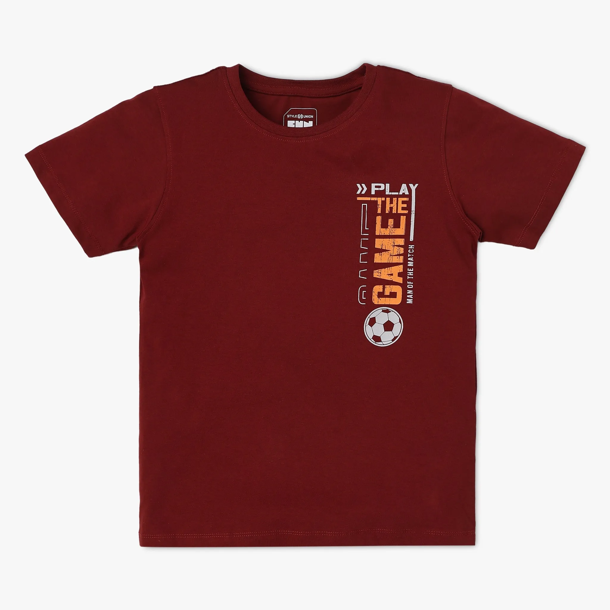 Boy's Regular Fit Printed T-Shirt