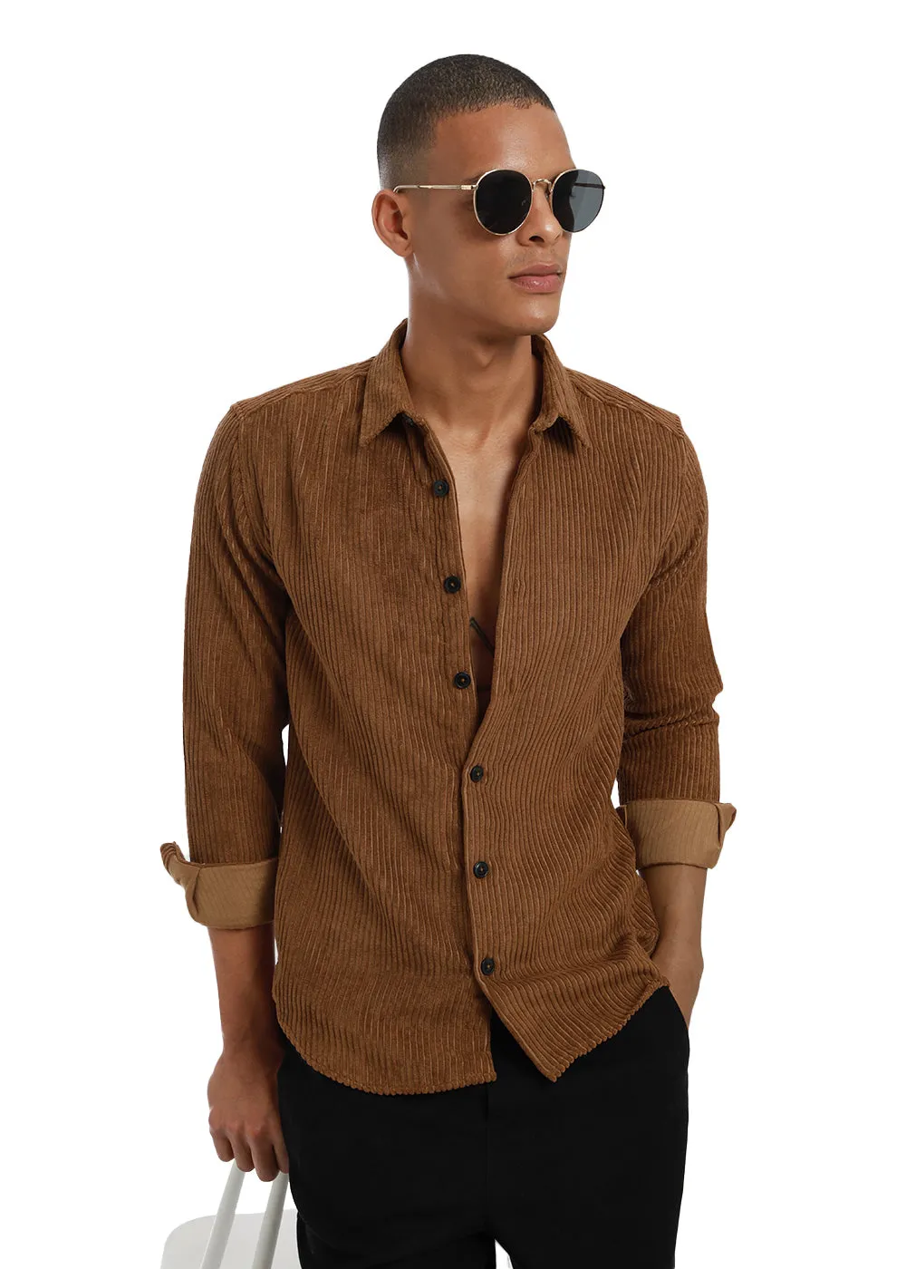 Bronze Corduroy Shirt