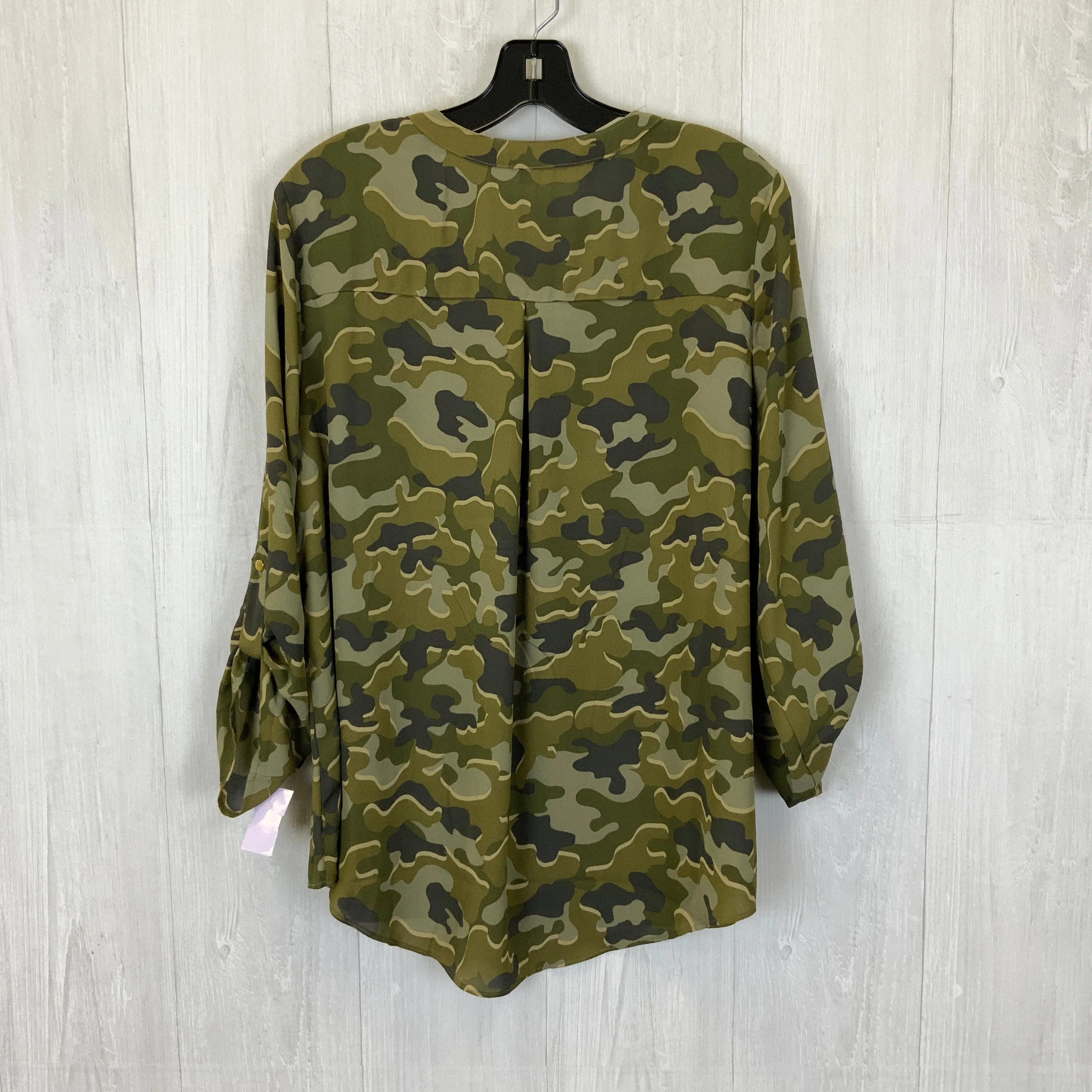 Camouflage Print Top Long Sleeve Cato, Size L