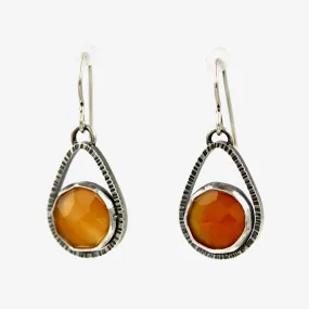 Carnelian Teardrop Earrings