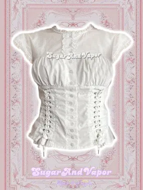 Chatty Doll Button Lace-up Slim Top