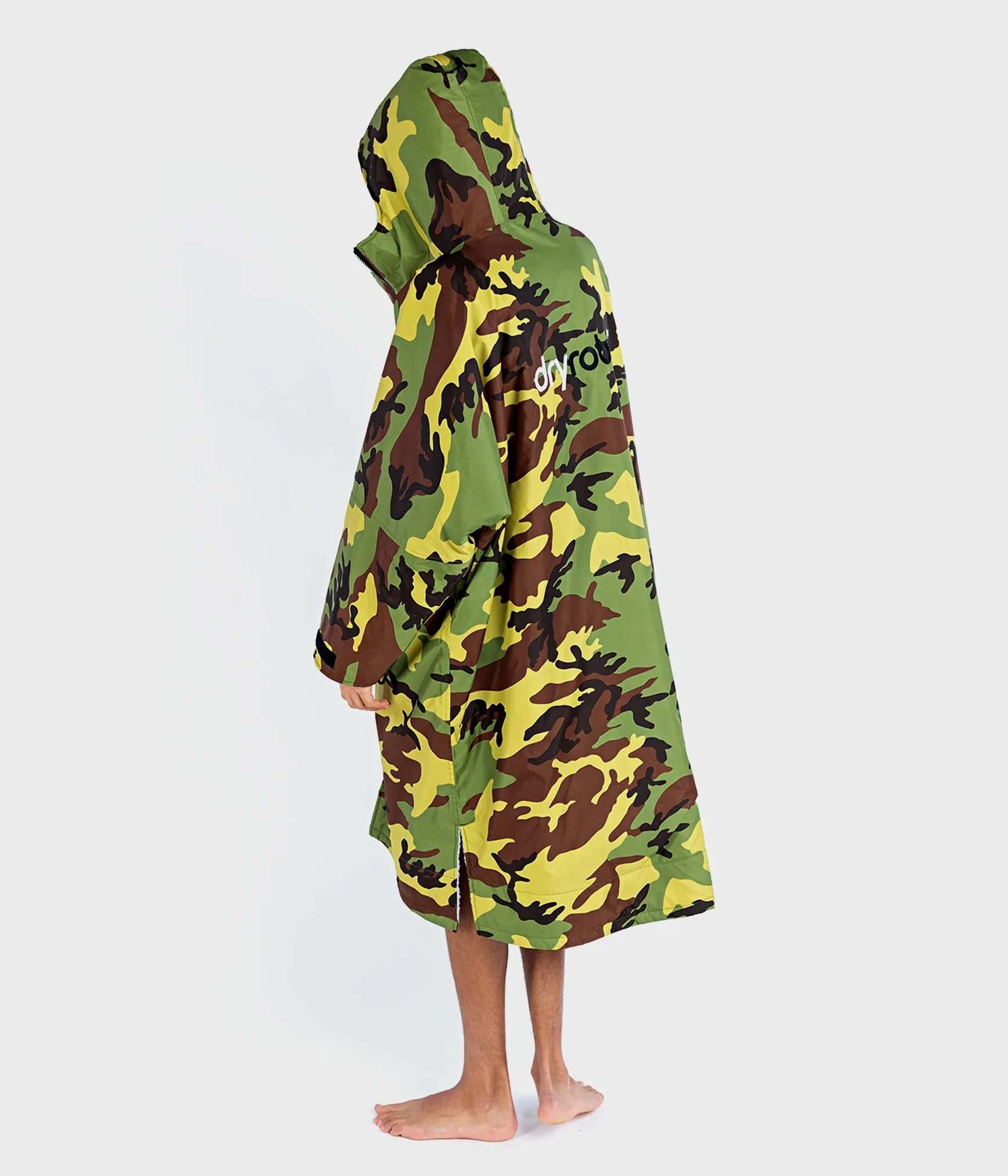 Dryrobe Advance Long Sleeve Change Coat - Camo & Grey