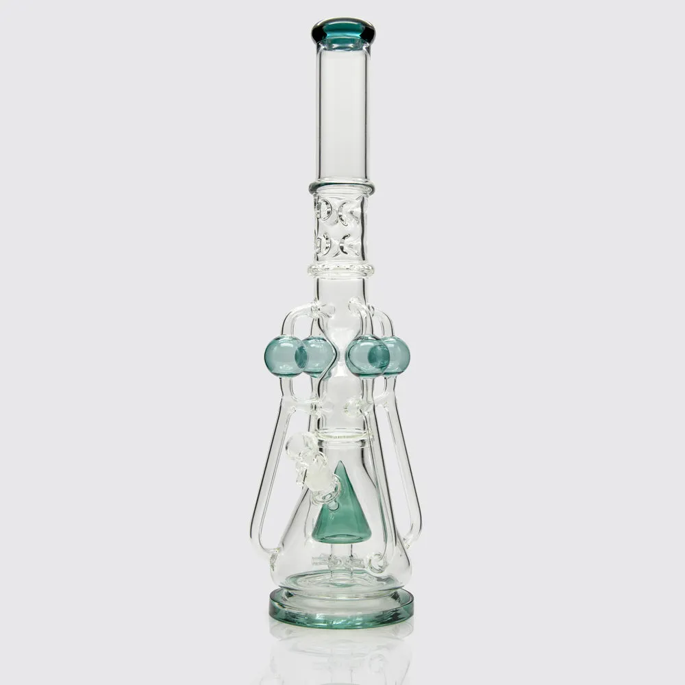 Four Conicle Glass Bong