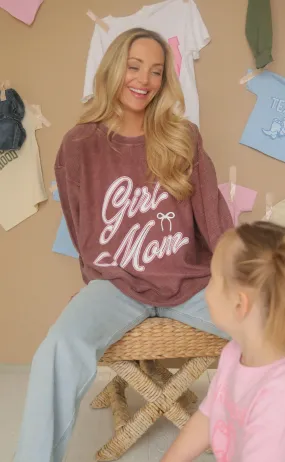 friday   saturday: girl mom corded sweatshirt