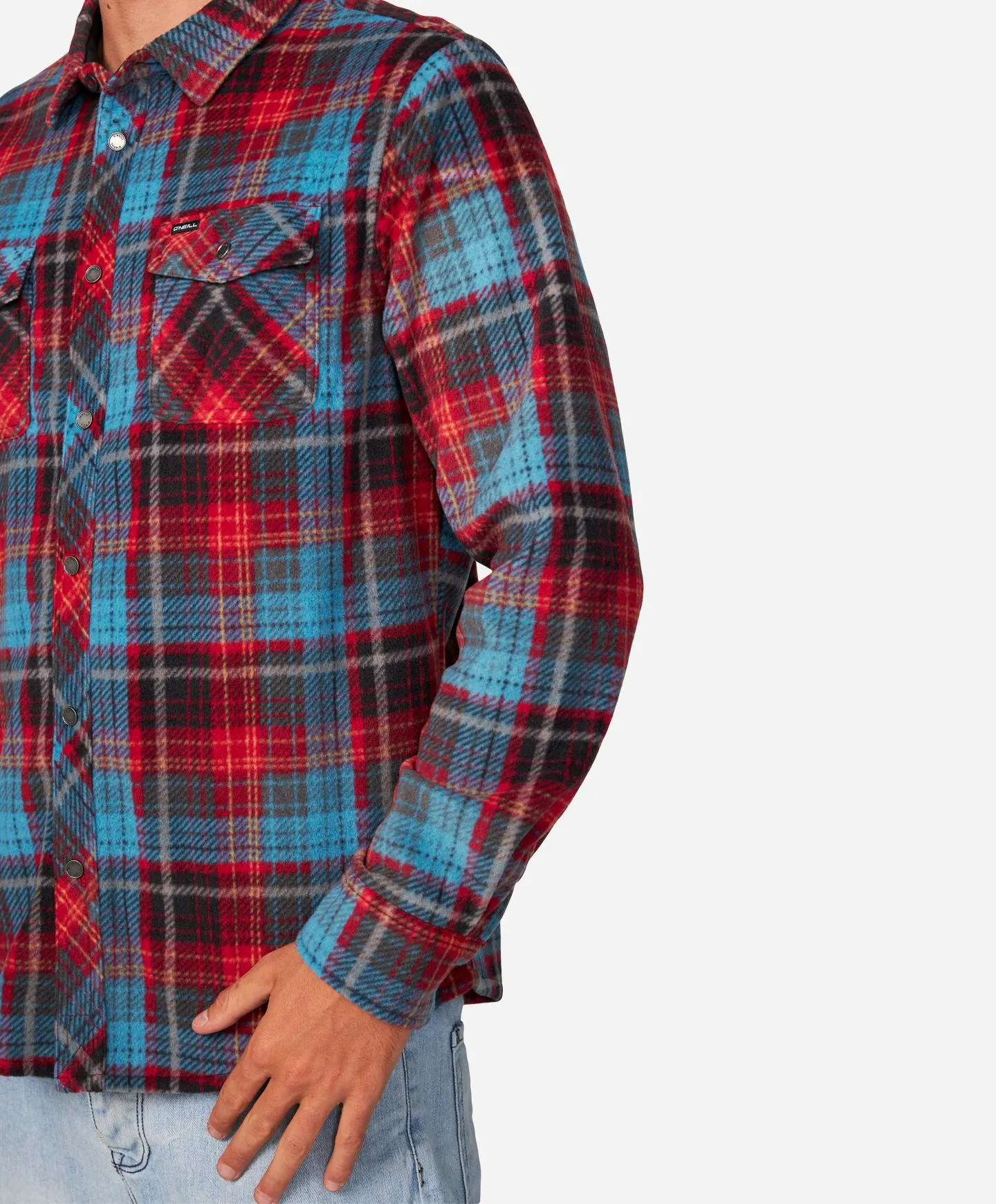 Glacier Plaid Superfleece Flannel Shirt - Red