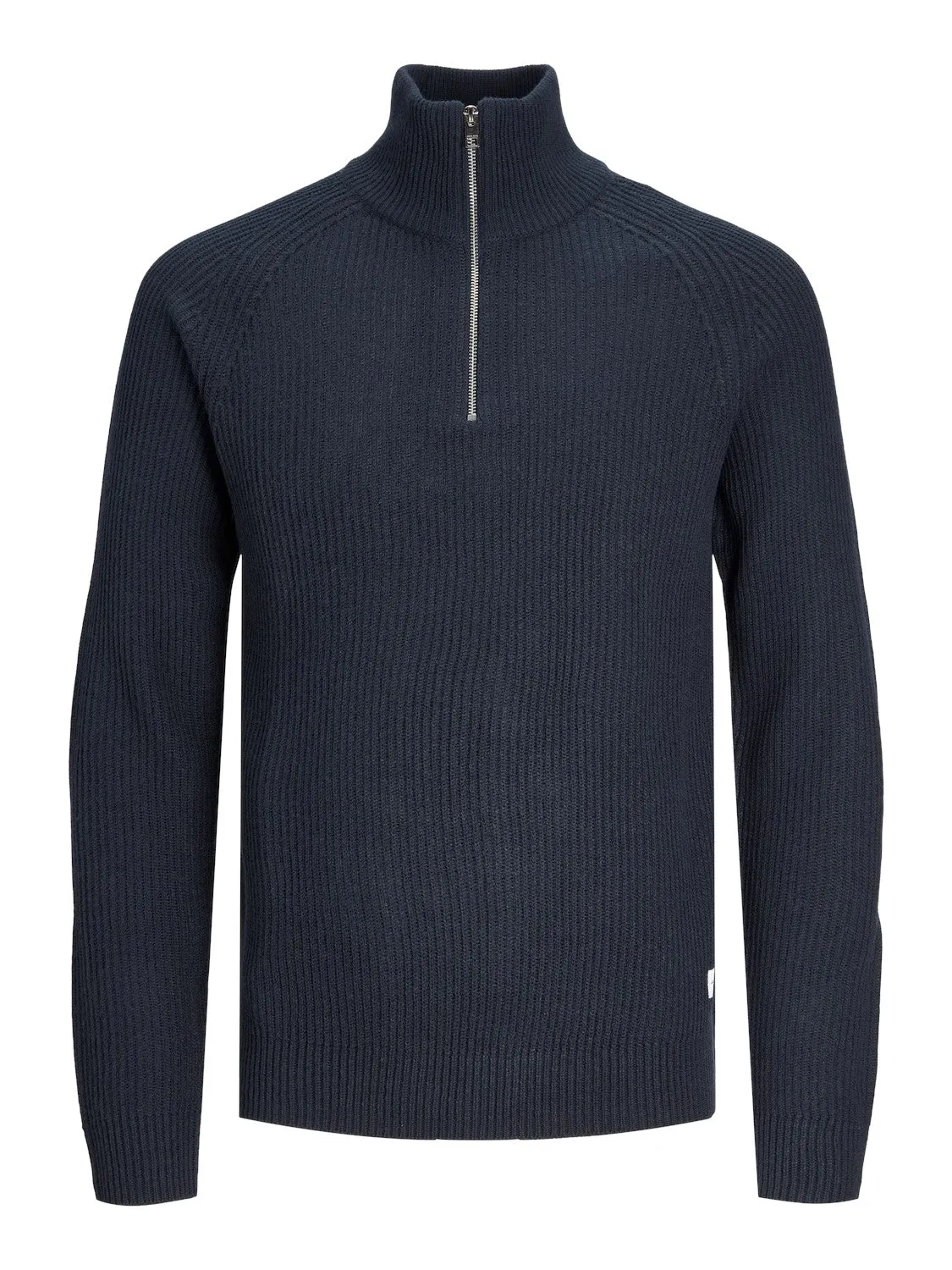 Jack & Jones Mens 'JJPANNEL' Half Zip Flunnel Neck Knit Jumper