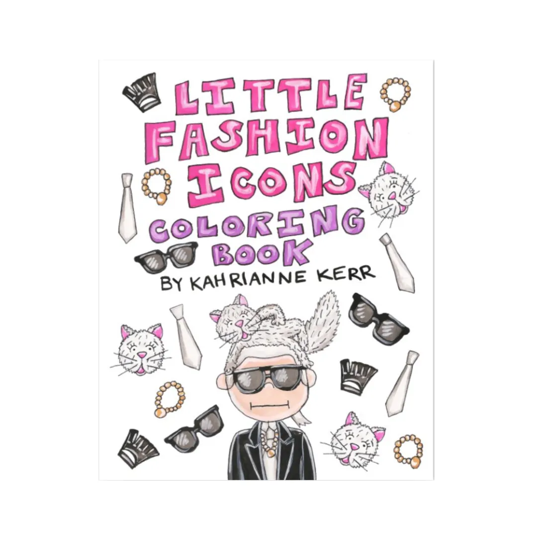 KAHRI LITTLE FASHION ICONS COLORING BOOK