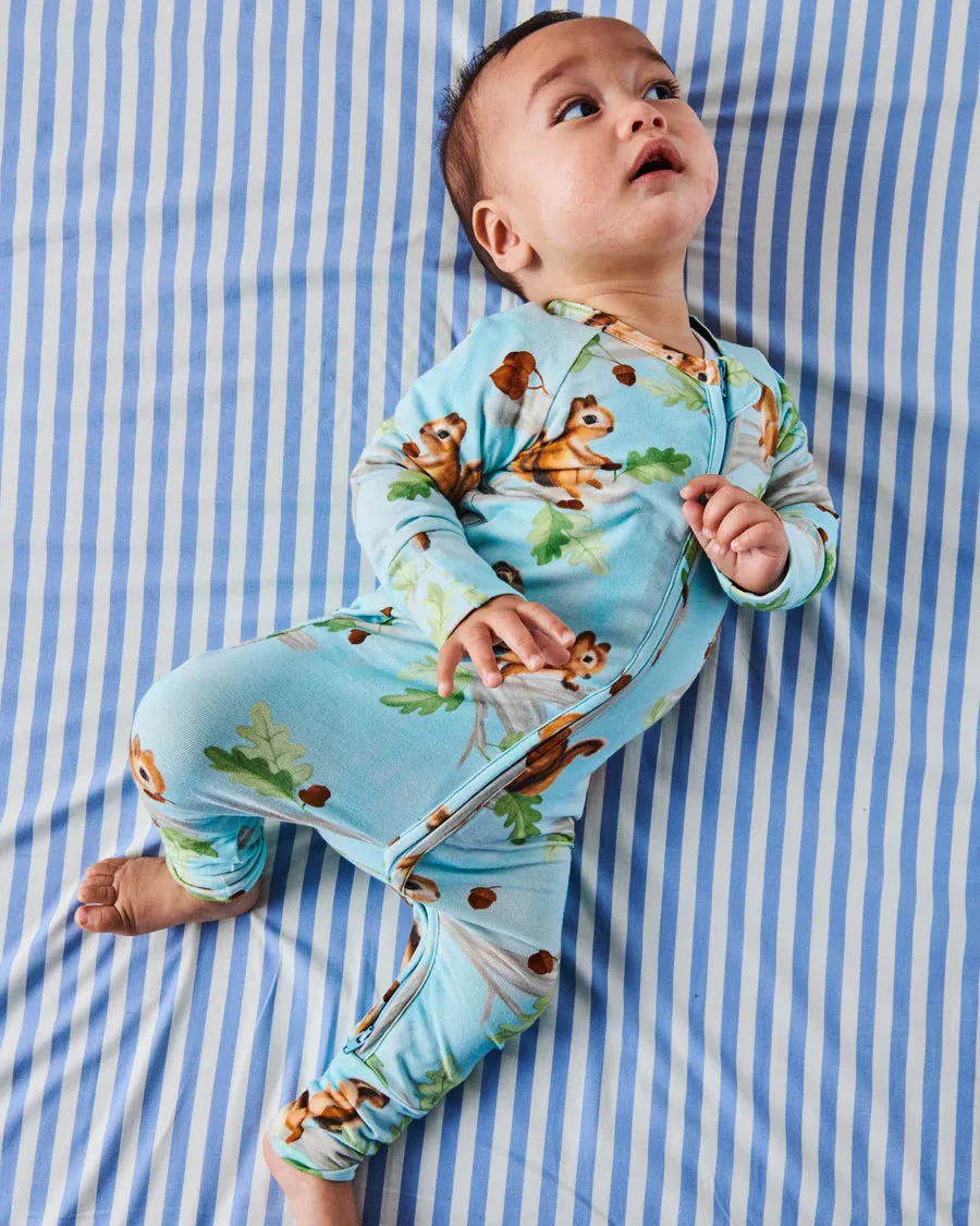 Kip & Co BABY | Squirrel Scurry Organic Long Sleeve Zip Romper