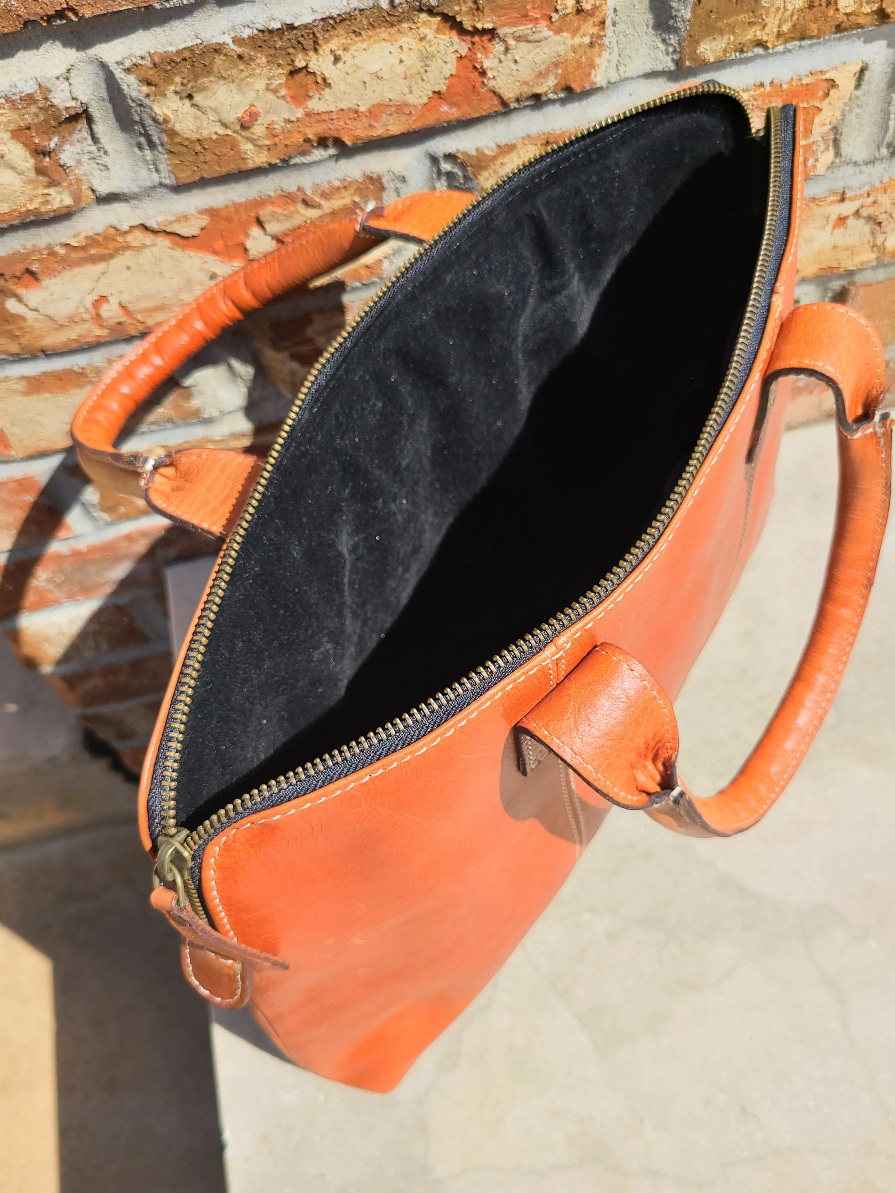 Leather Messenger Laptop Sleeve