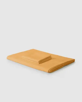 Marcel Linen Duvet Set - Mustard