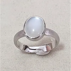 Moonstone Maxi Ring Matte Finish