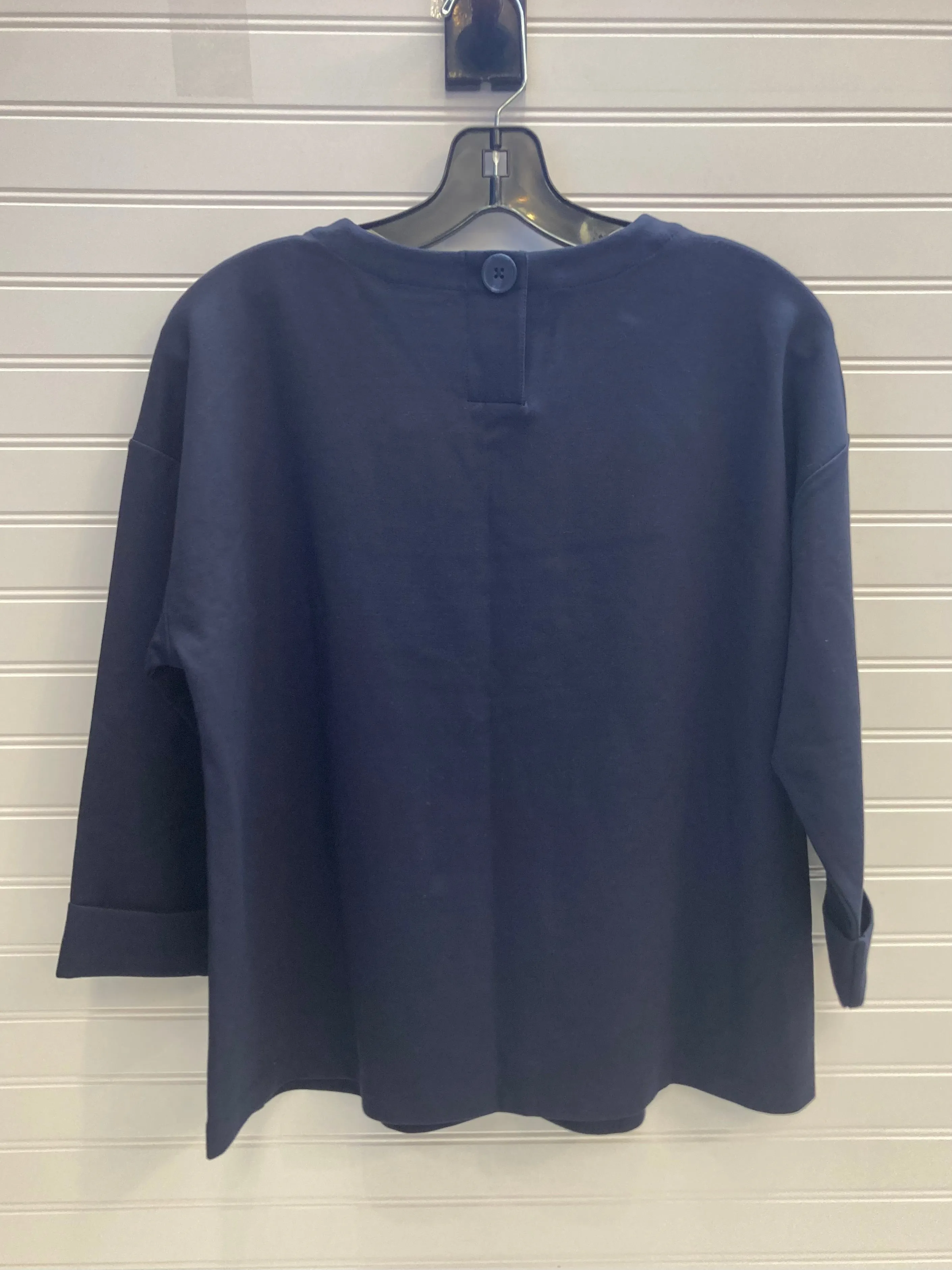 Navy Top 3/4 Sleeve J. Jill, Size Xs