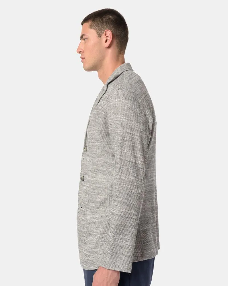 Nicola Knit Blazer in Light Grey