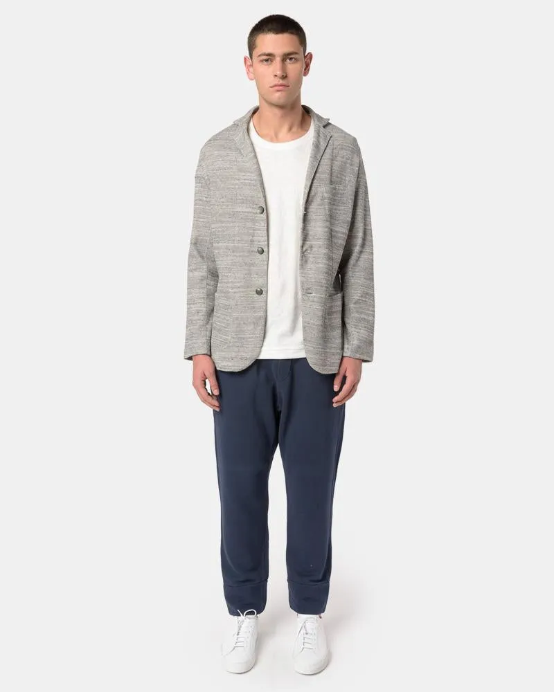 Nicola Knit Blazer in Light Grey