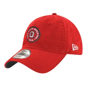 Ohio State Buckeyes Crest Scarlet Adjustable Hat