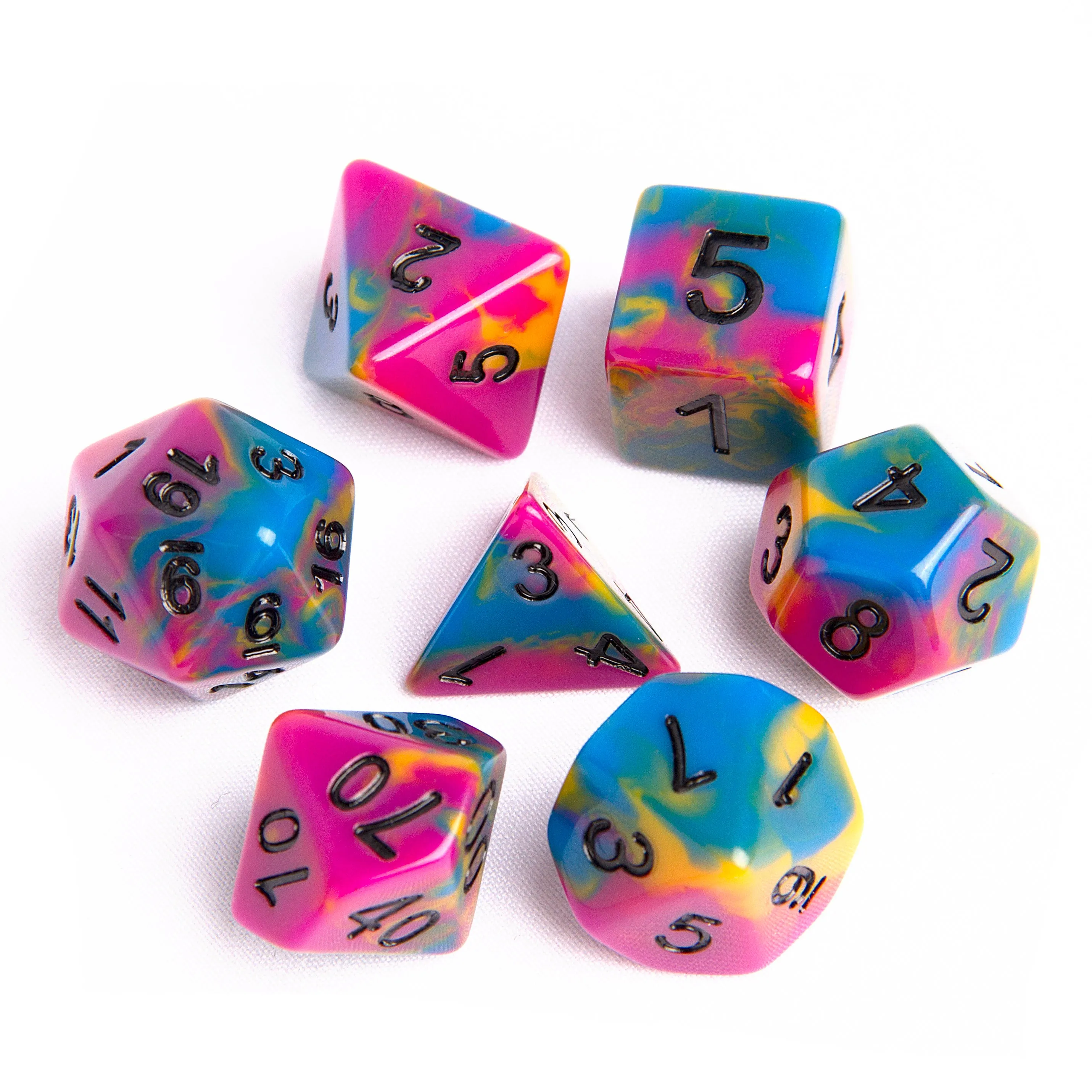 Rainbow Skull Dice