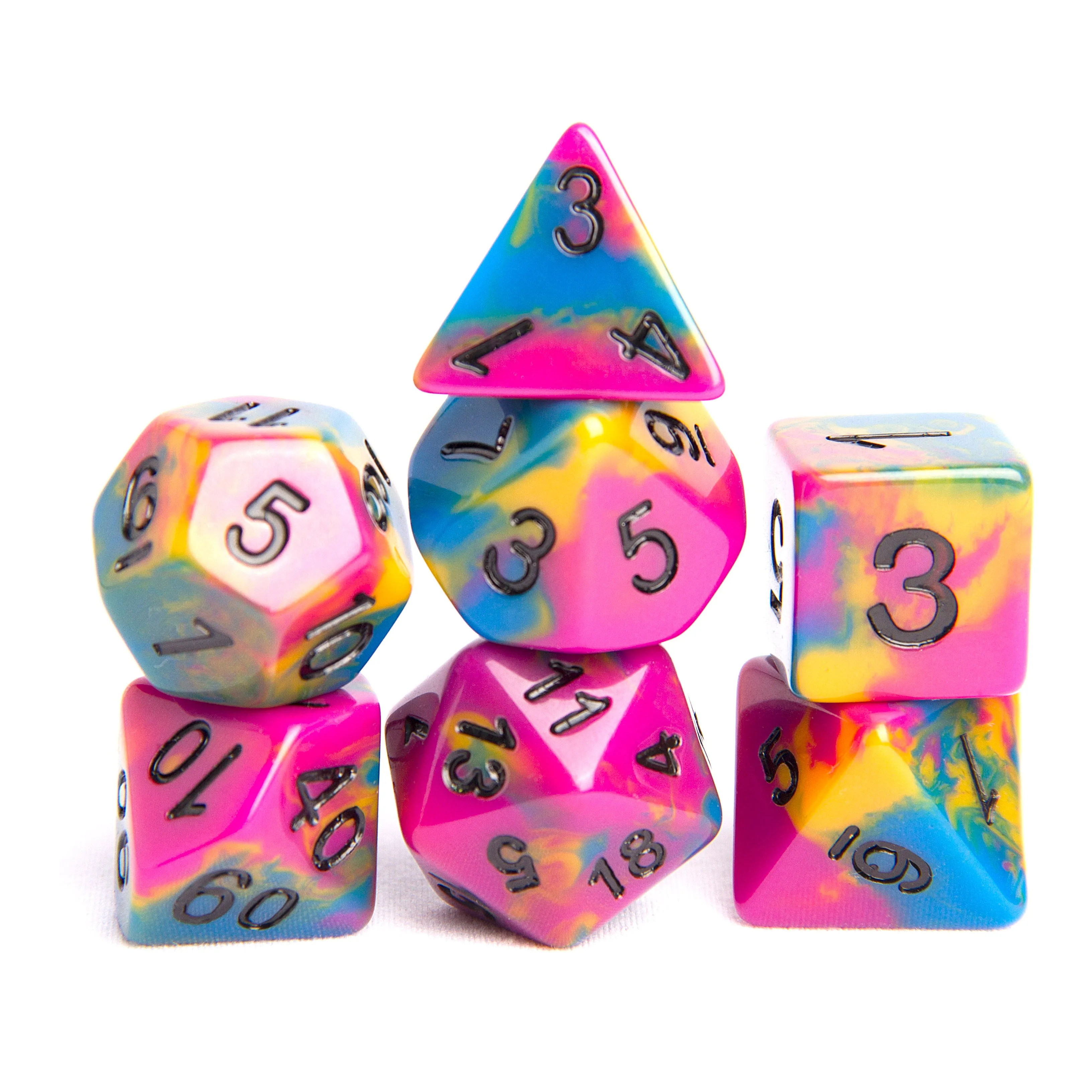 Rainbow Skull Dice