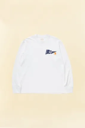 Rats Thunder Flag Long Sleeve T-shirt - White