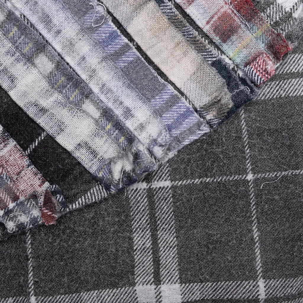 Rebuild Flannel Ribbon Shirt Reflection - Grey/White