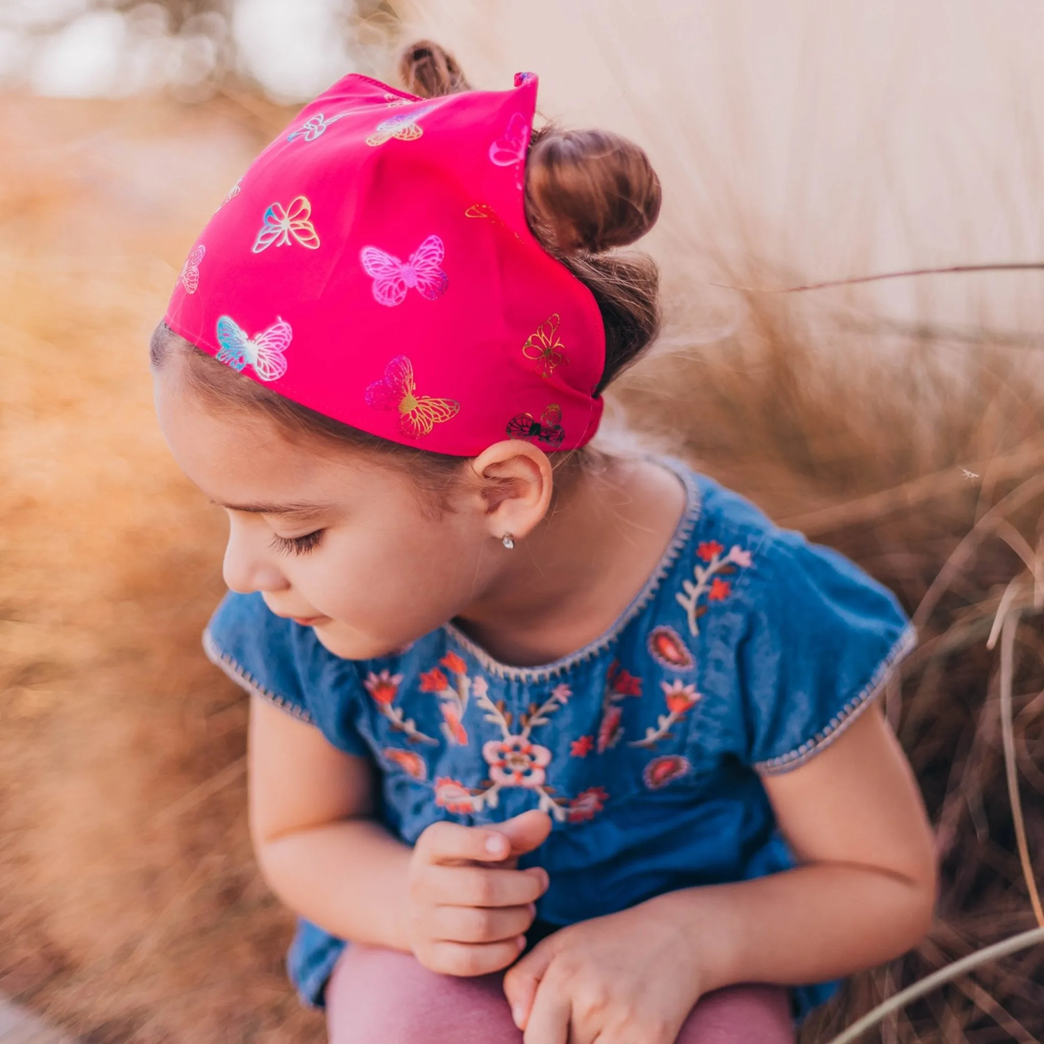 Stretch Butterfly Bandana Scarf Headbands - 4 Pack