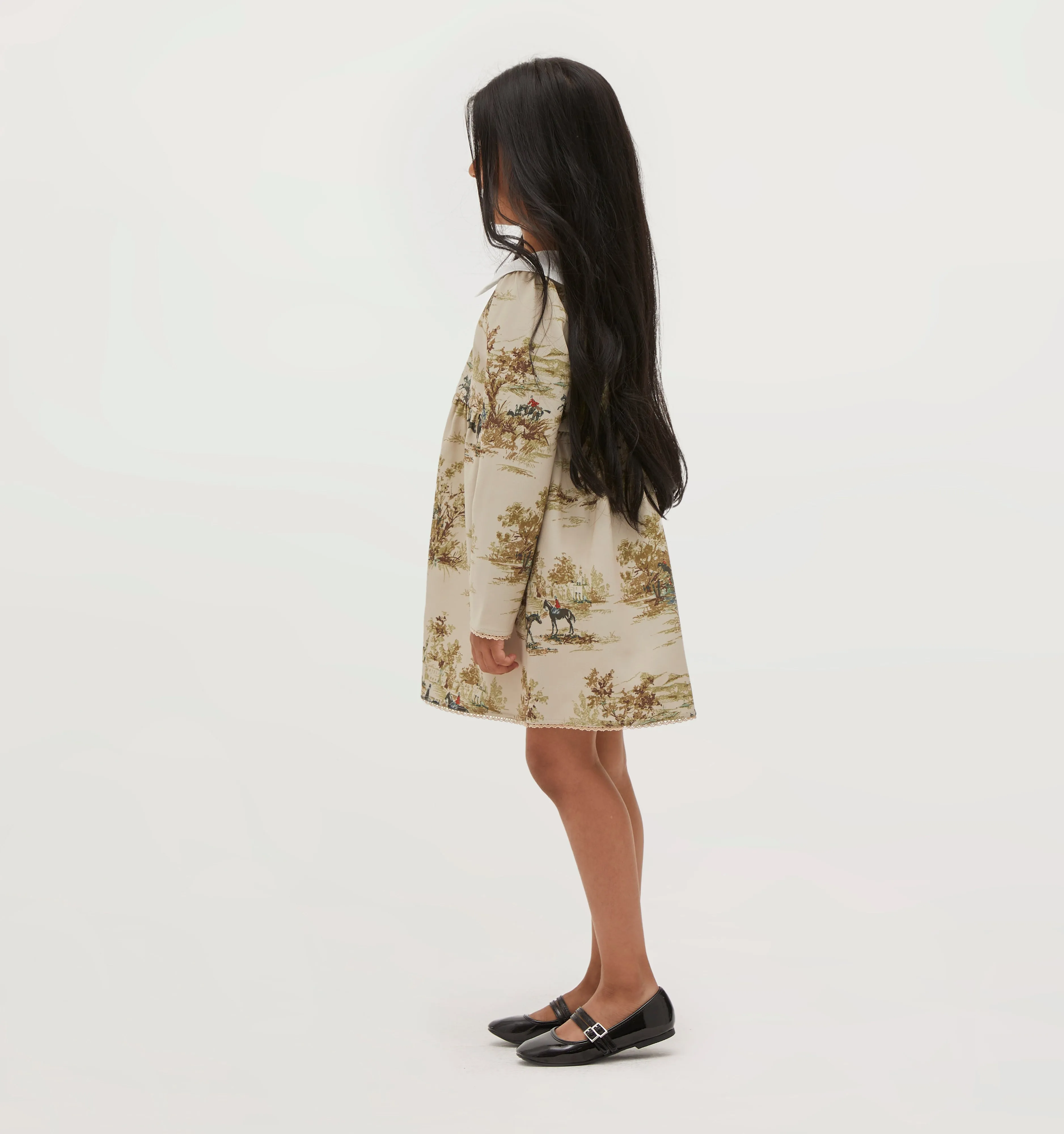 The Tiny Lottie Dress - Equestrian Toile