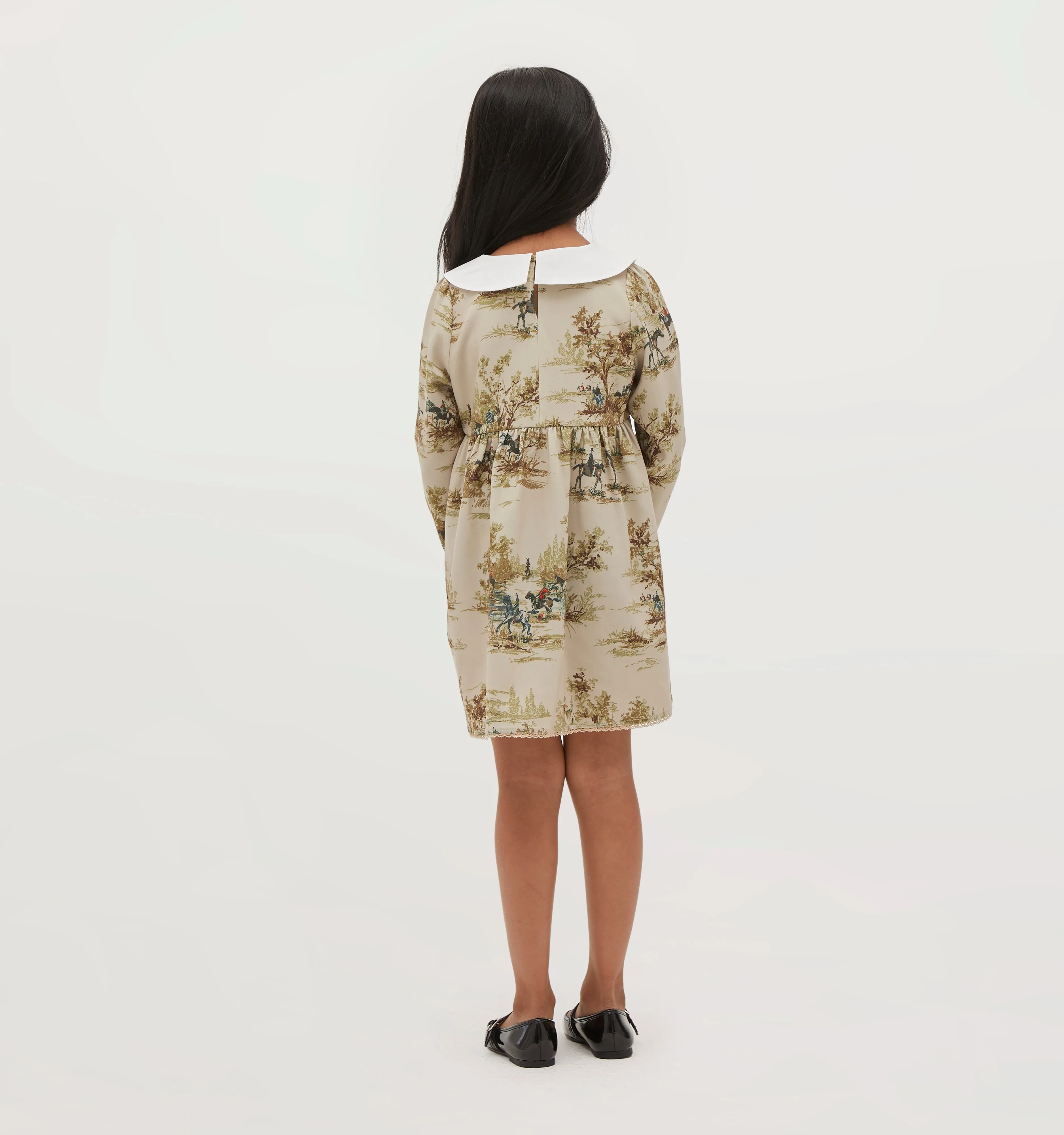 The Tiny Lottie Dress - Equestrian Toile