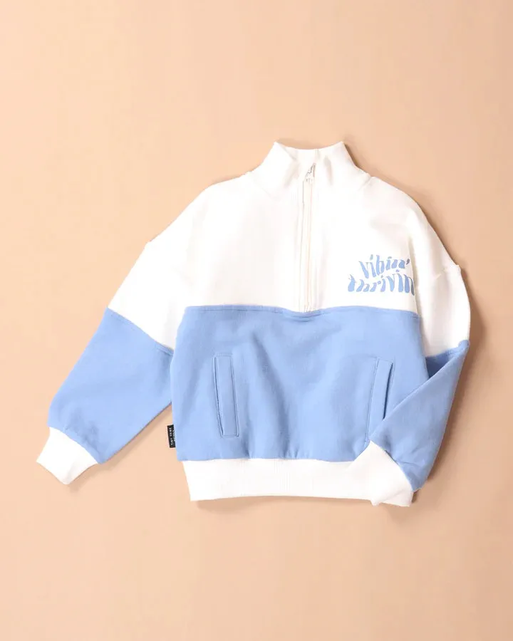 Tiny Tribe - Vibin Thrivin Half Zip Pullover