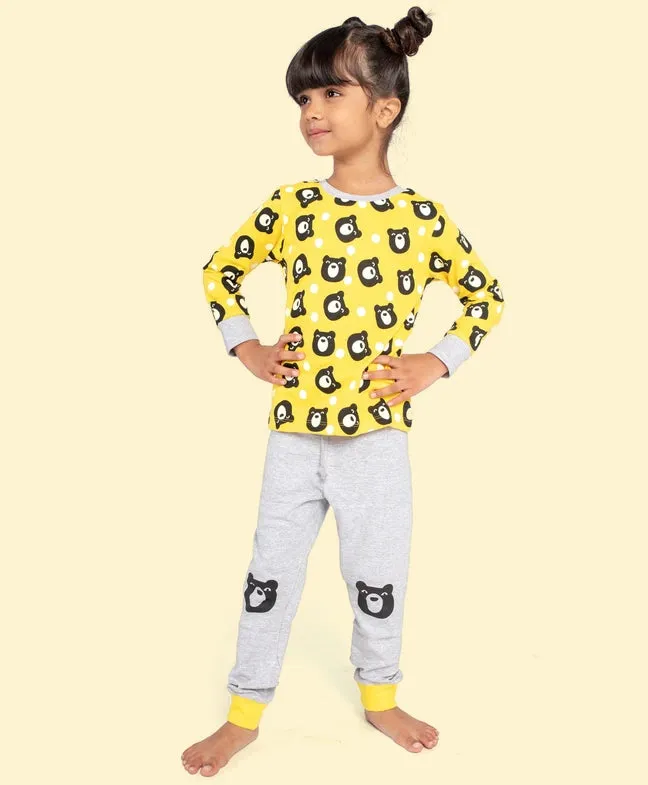 Ventra Girls Bear Yellow Nightwear