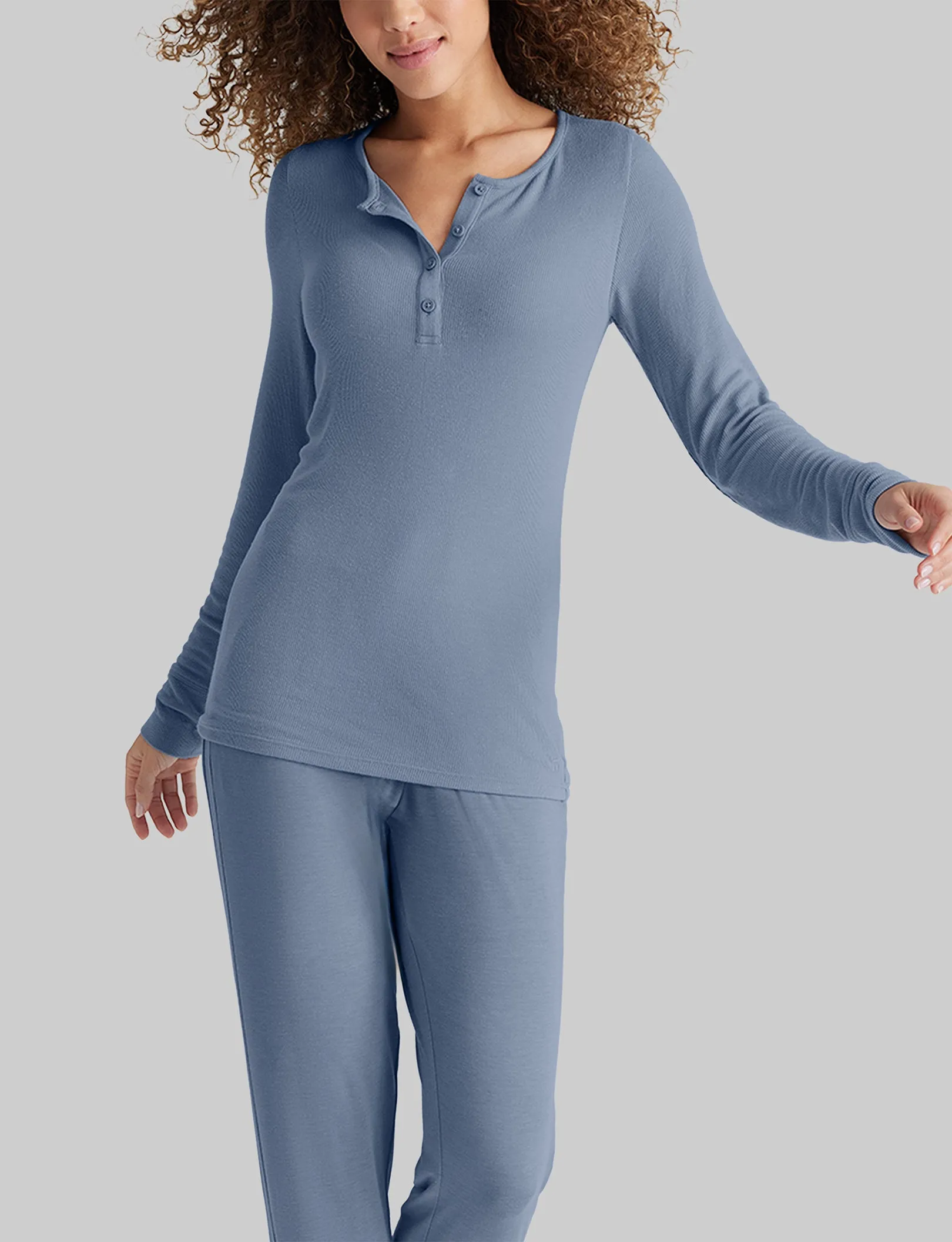 Women's Downtime Henley & Jogger Set